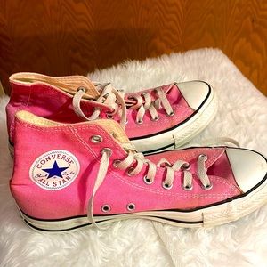 Pink High-Top Converse